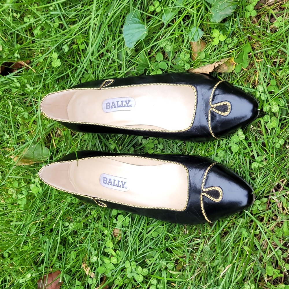 Bally Black and Gold Women's Heels